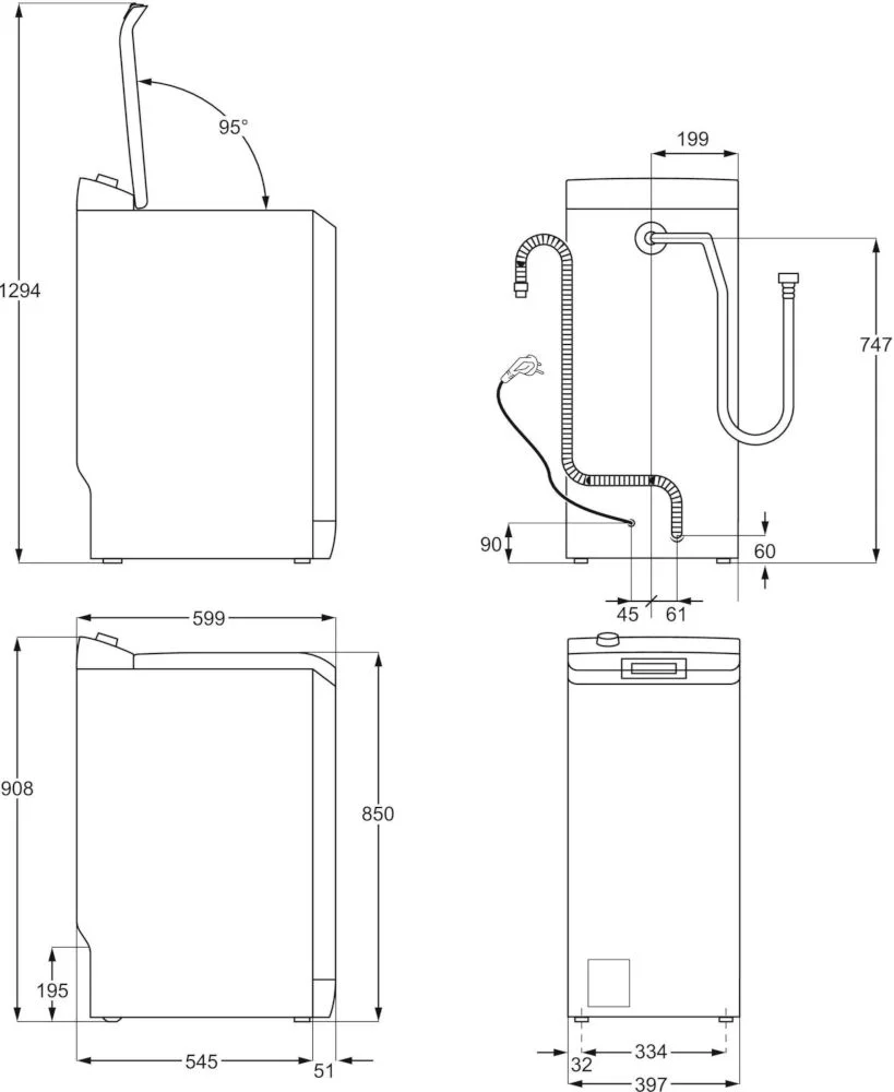 Стиральная машина вертикальная Electrolux EW6TN4261P (SensiCare 600 / 60см / 6кг / 1200об / SensiCare / А+++)-4