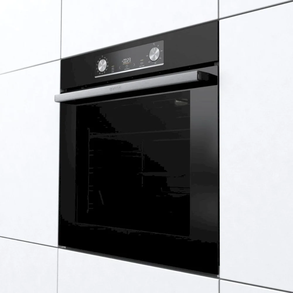 Духовой шкаф Gorenje BOSX6737E03B (Essential / 77 л / до 300 °C / Чёрный, стекло / AquaClean / PerfectGrill / съемные направляющие / А / IconLED)-5