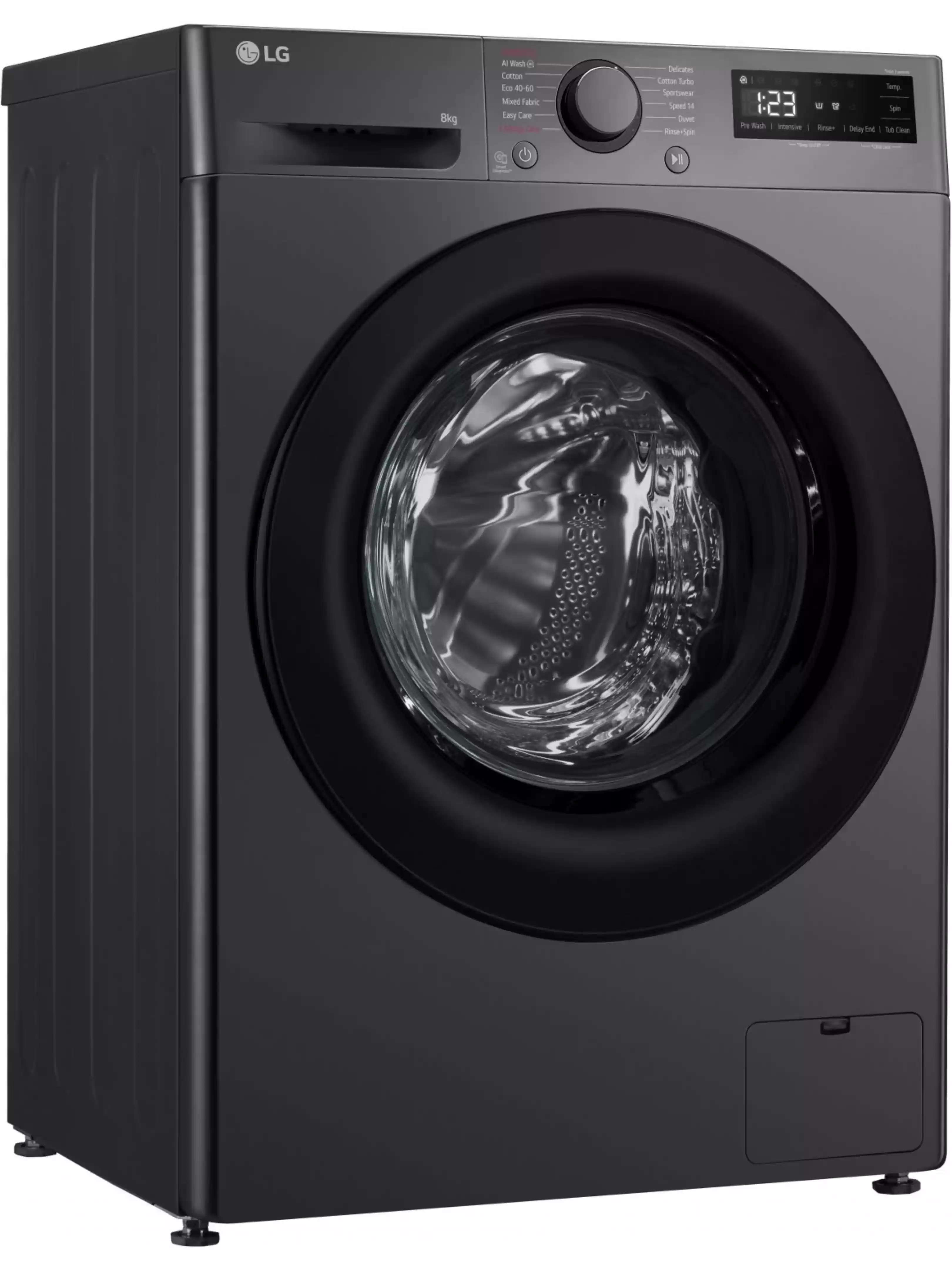 Стиральная машина LG F2WR508SBM (47.5см / 8кг / 1200об / пар / добавление белья / AI DD ™ / Steam™ / Inverter Direct Drive / A+++ / Чёрный)-1