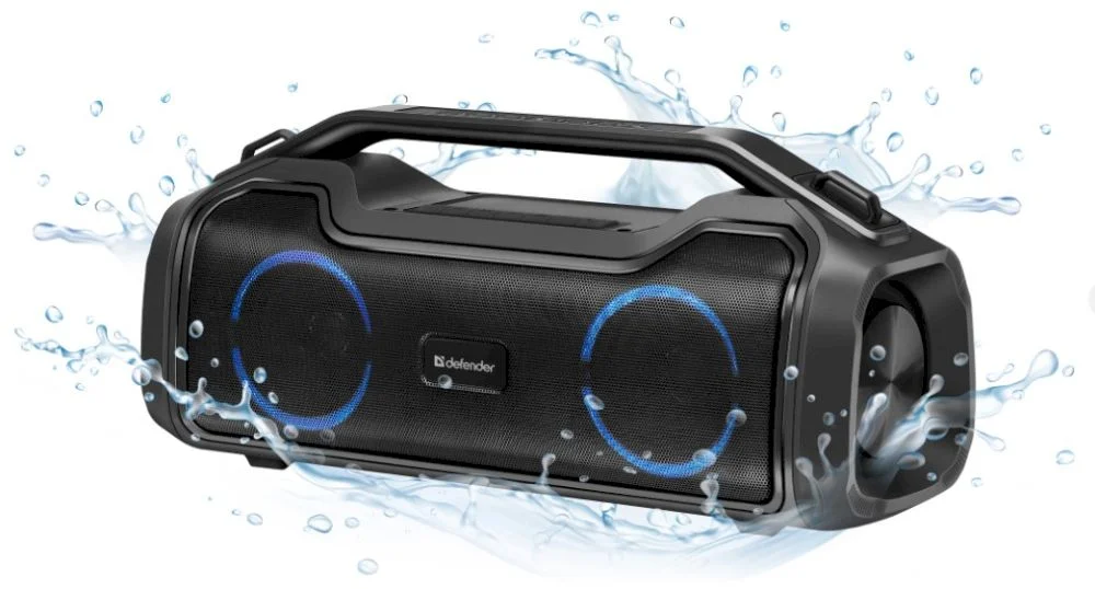 Беспроводная портативная колонка Defender Beatbox 50 / 50W / USB  / Bluetooth  / LED подсветка -0