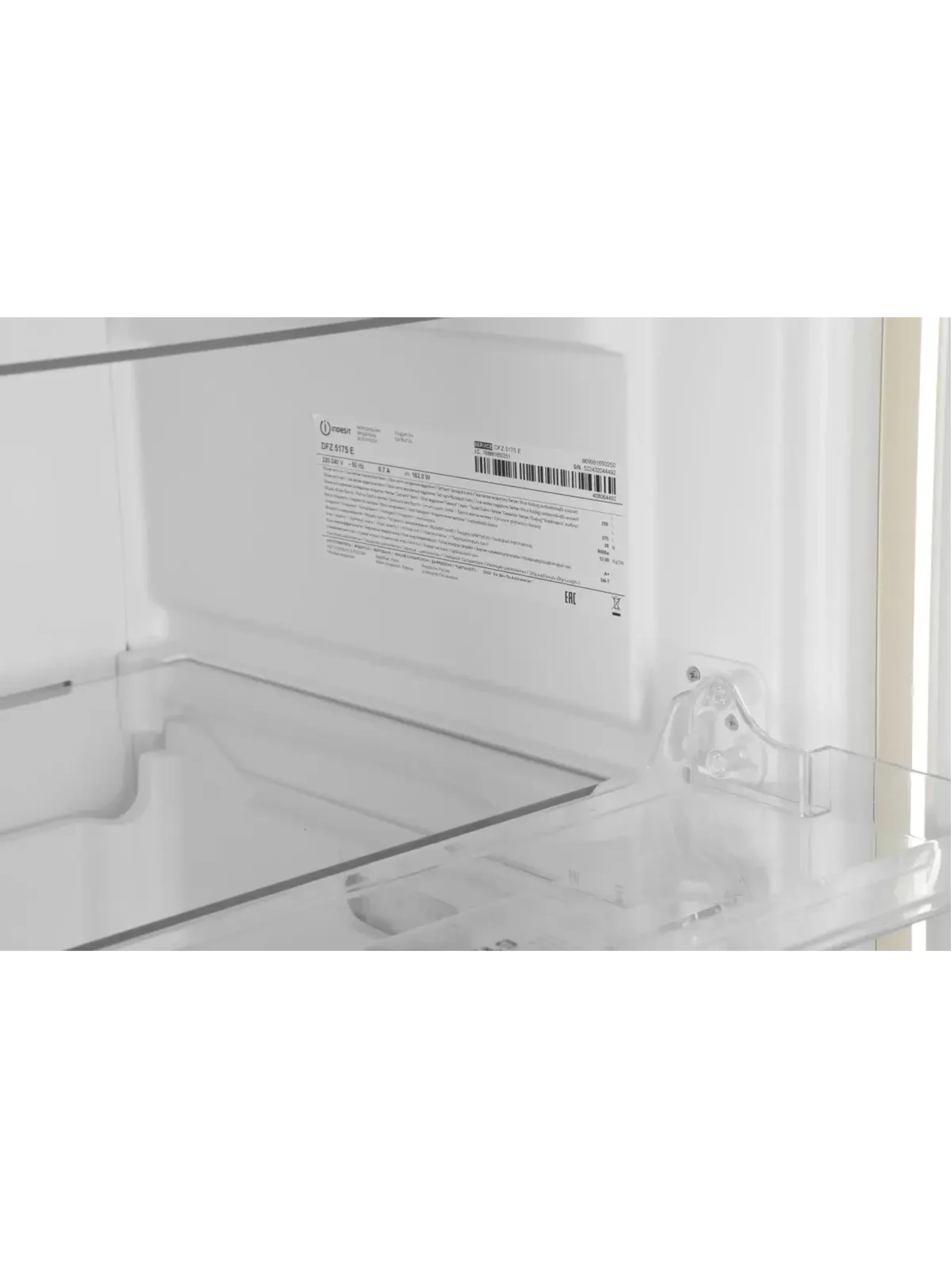 Морозильная камера Indesit DFZ 5175 E (Объем - 250 л / Высота - 175 см / А / Бежевый / NoFrost)-7