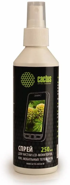 Чистящее средство-спрей Cactus CS-S3002 для ЖК мониторов 250мл-0