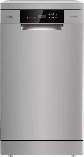 Машина посудомоечная отдельностоящая 45 см Haier HDWE11-36SS4RU (11 комплектов / 3 полки / Расход воды - 9 л / Серебро)-0