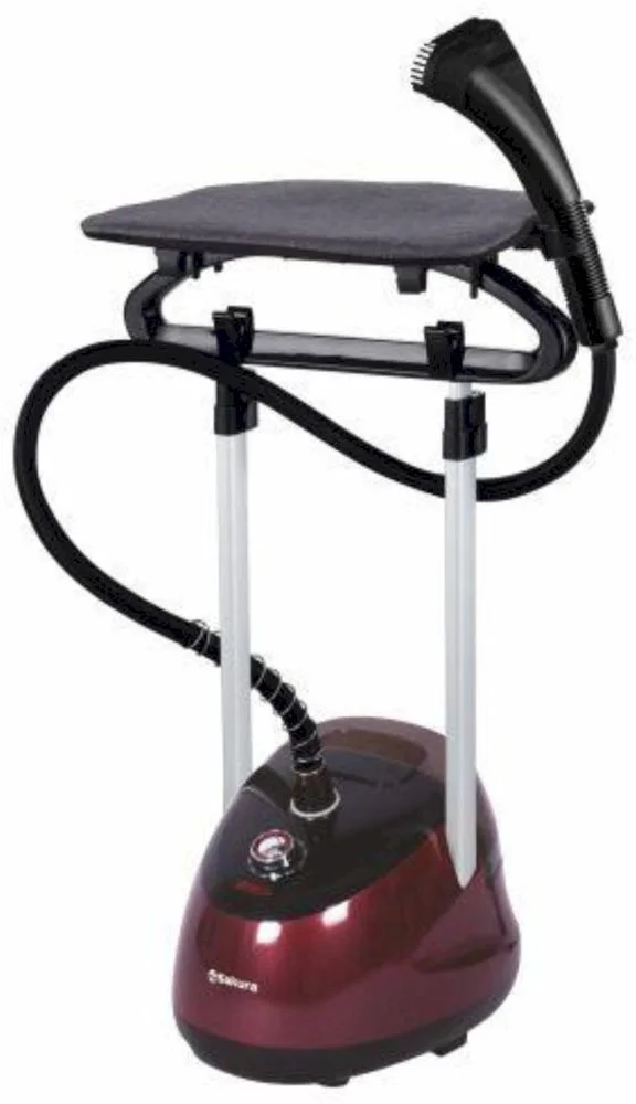 Отпариватель вертикальный Sakura SA-3924R (2200 Вт / 2,2 л / черный/красный)-0
