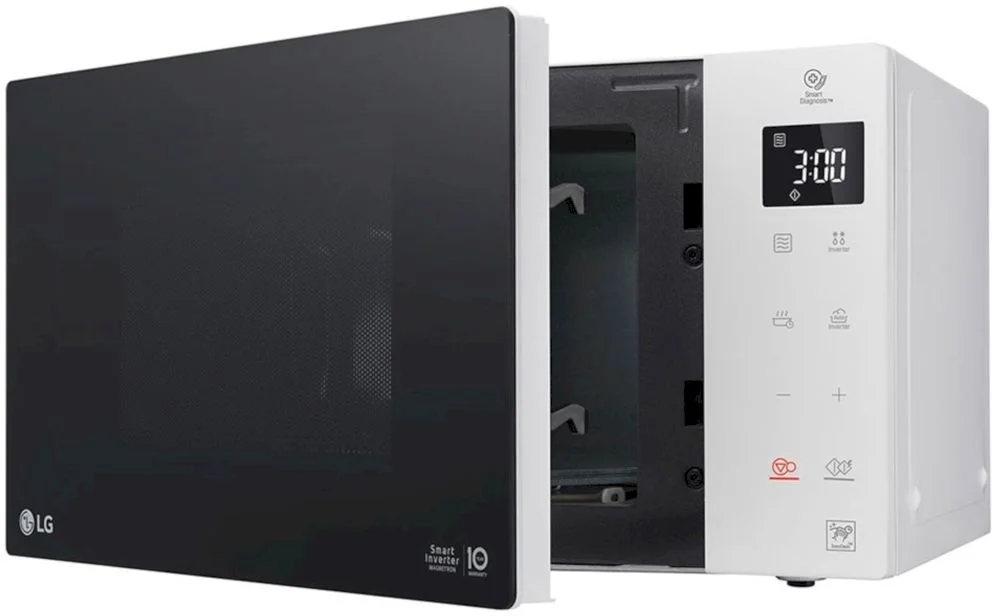 Микроволновая печь LG MS23NECBW (23 л, 1150 Вт, переключатели сенсор, белый/черный, EasyClean, Smart Inverter)-5