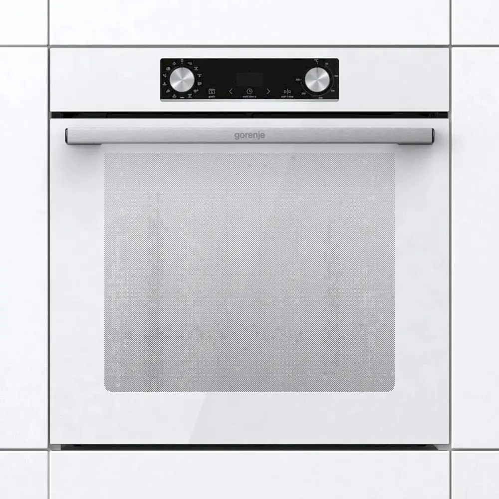 Духовой шкаф Gorenje BOS6737E09WG (Essential / Белый / SilverMatte / IconLED / GentleBake / AquaClean / телескоп)-2