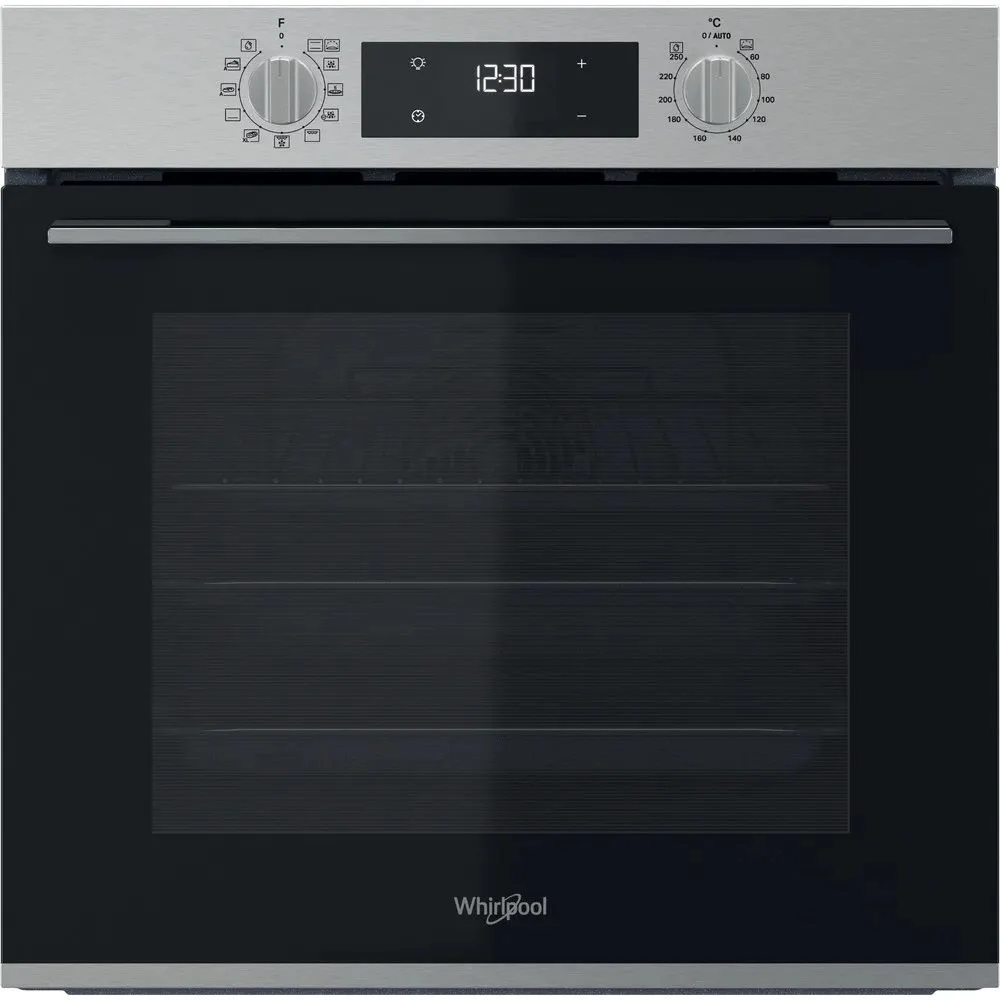 Духовой шкаф Whirlpool OMK58HR0X (71 л / до 250 °C / Нерж. сталь / Гидролиз / Гриль / Съемные напр. / A+)-0