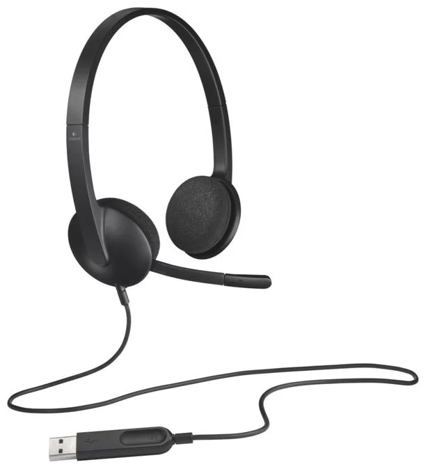 Наушники с микрофоном Logitech H340 Headset Stereo USB 981-000475-1