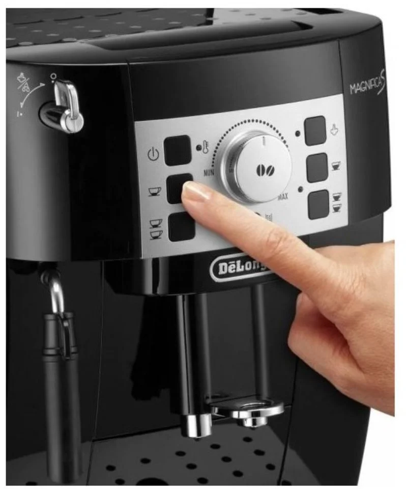 Кофемашина DeLonghi Magnifica Start ECAM22.112.B (кофе зерновой, молотый/ 1450 Вт/ 1.8 л/ капучинатор/ 2 напитка)-2