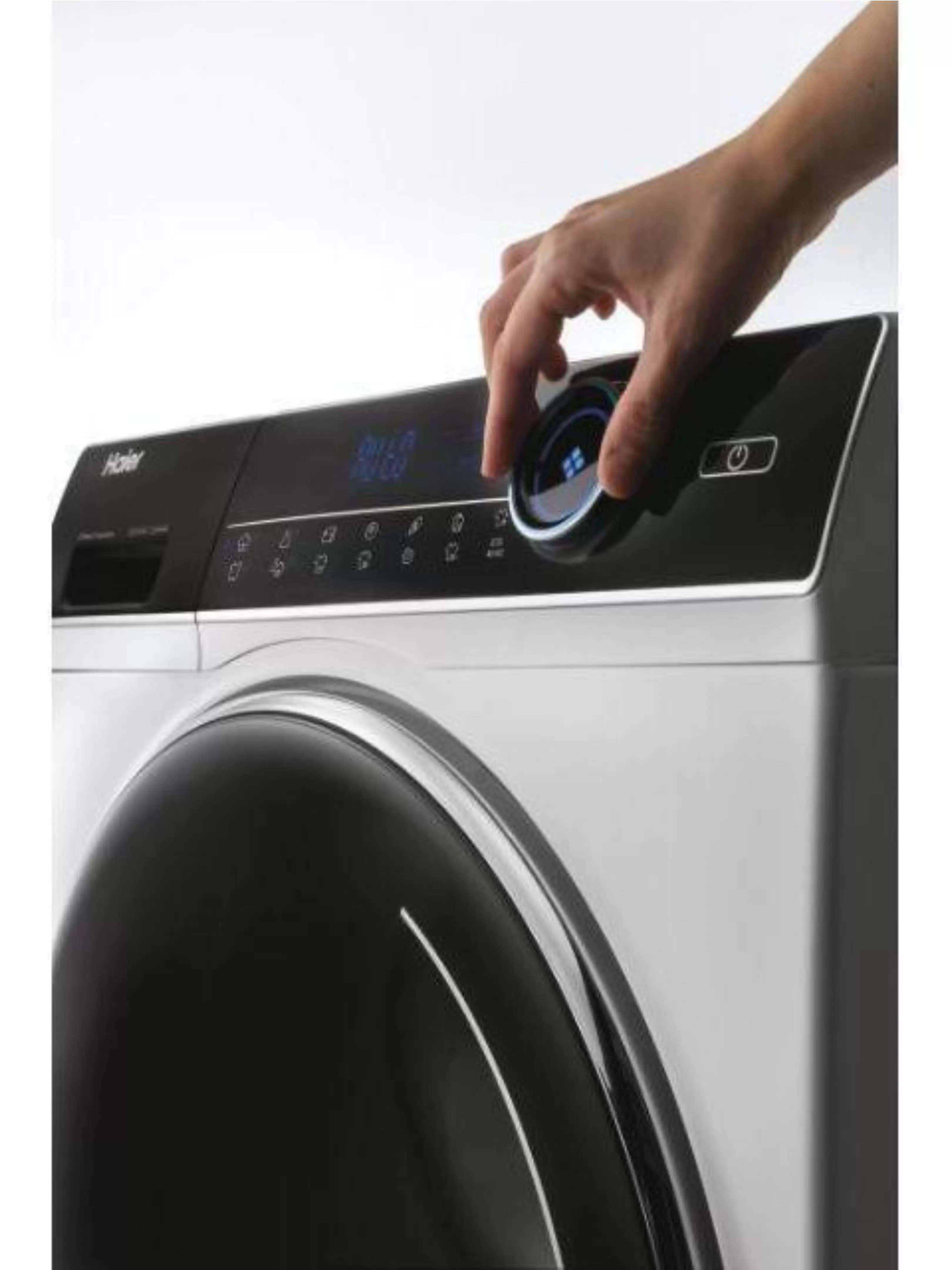 Стиральная машина Haier HW80-B14979 (I-Pro Serie7 / 55 см / 8кг / 1400об / пар / Smart Dual Spray / Direct Motion / A+++)-4
