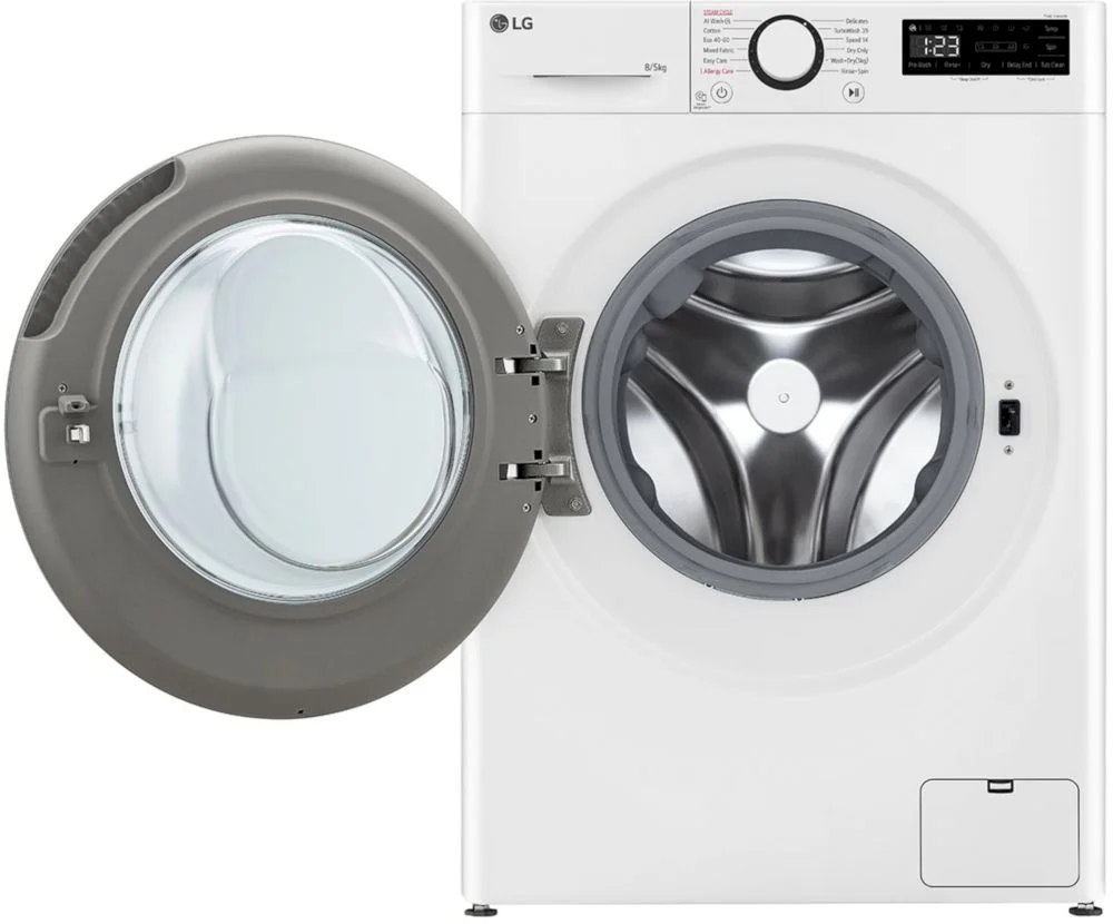 Стирально-сушильная машина LG F2DR508S1W (47.5см / 8кг / 5кг / 1200об / пар / добавление белья / AI DD / TurboWash™360 / Inverter Direct Drive / A+++)-1