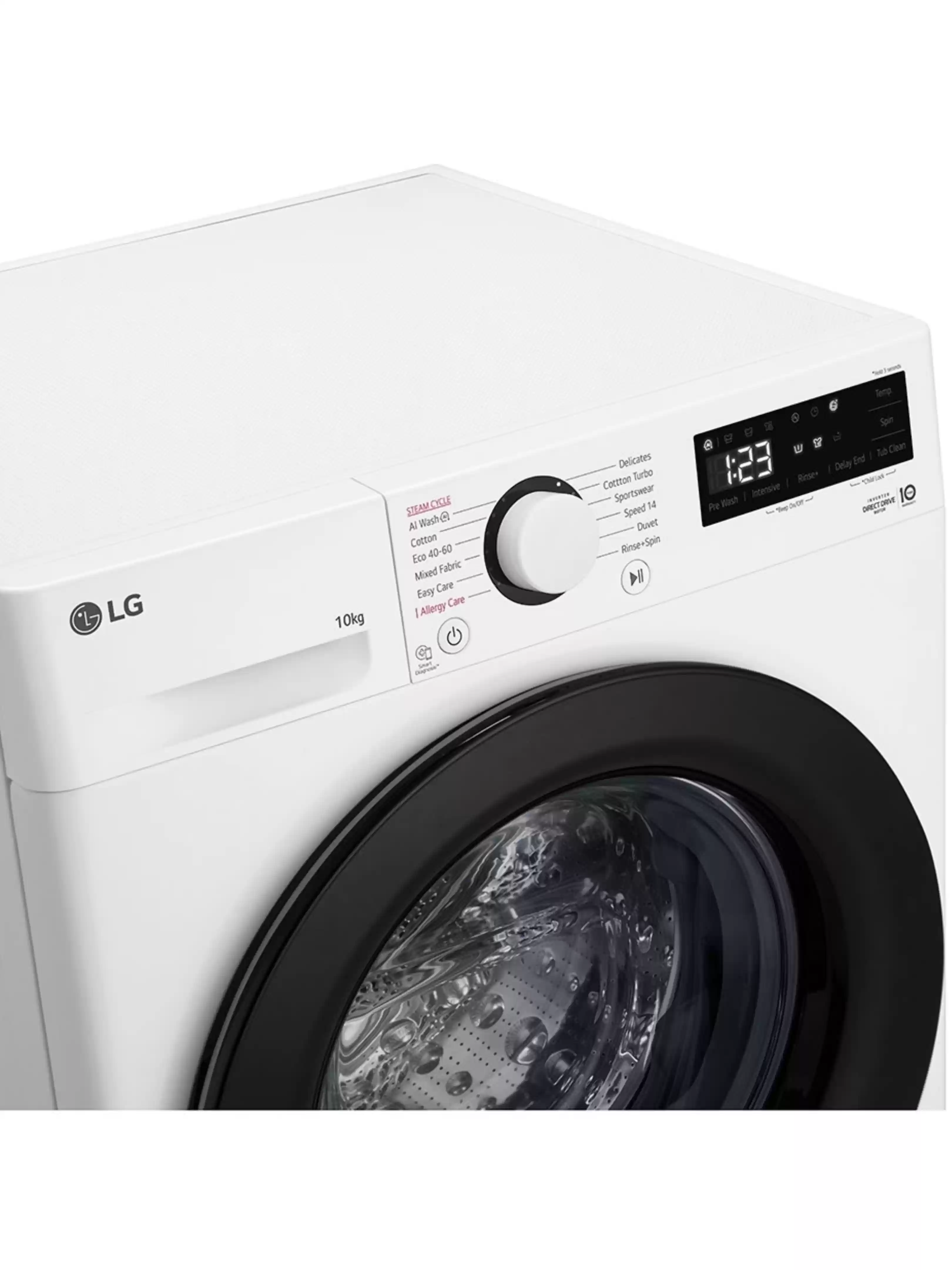 Стиральная машина LG F4WR510SBW (56,5см / 10кг / 1400об / пар / AI DD / Steam / Smart Diagnosis / Inverter Direct Drive / A+++)-2