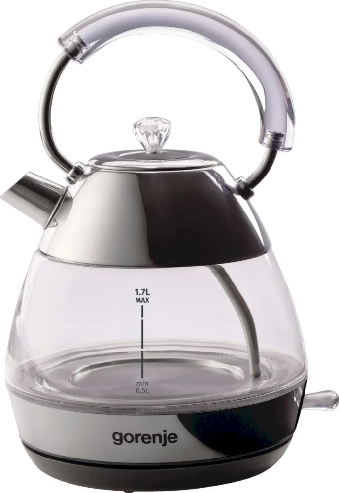 Чайник Gorenje K17GPD (2200Вт / 1,7л / стекло/металл)-0