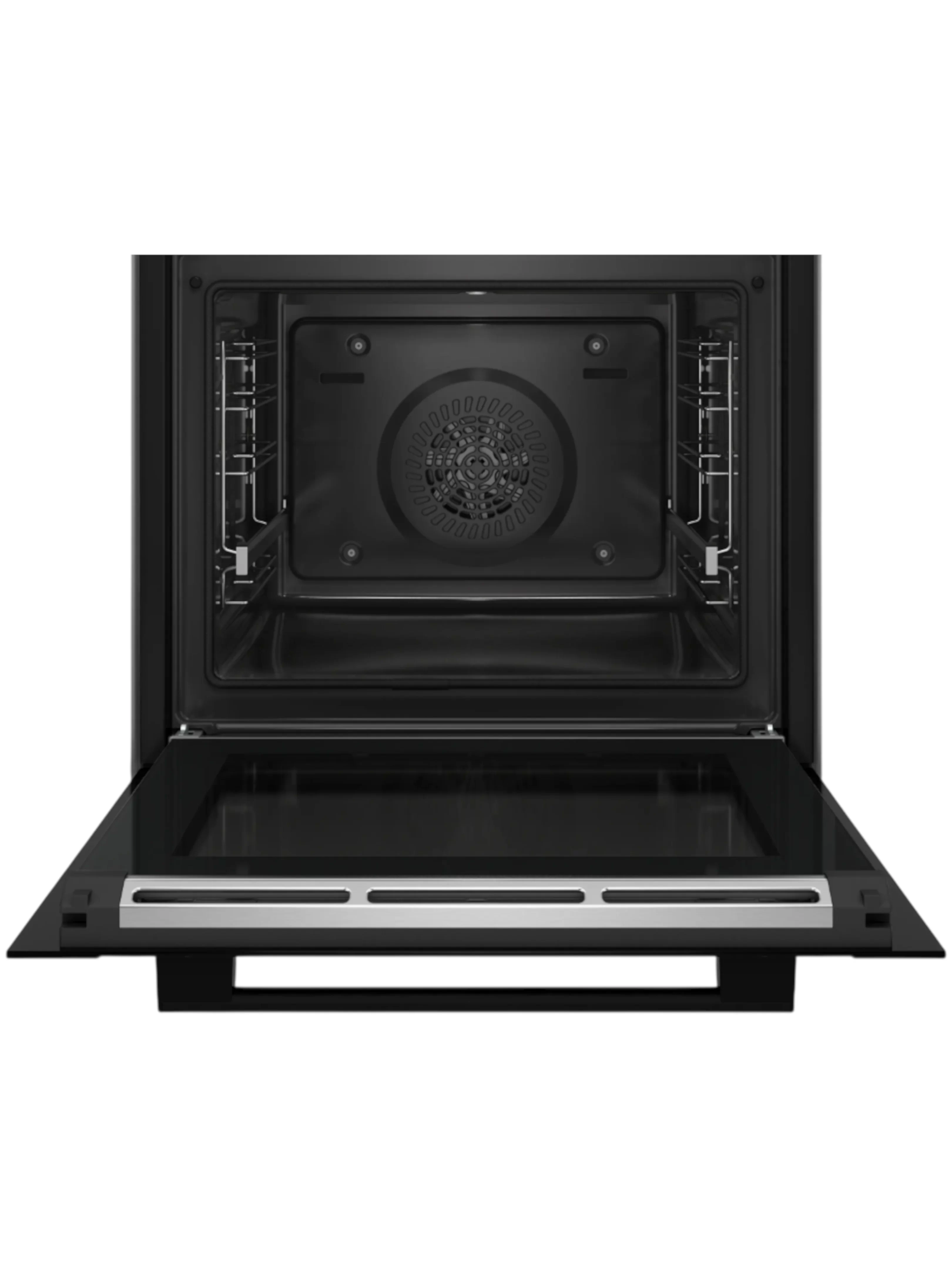 Духовой шкаф Bosch HBA372EB0 (Serie4 / 71 л / до 275 °C / Чёрное стекло / Гриль / Телескоп. напр. (x1) / Пиролиз / TouchControl / A)-1