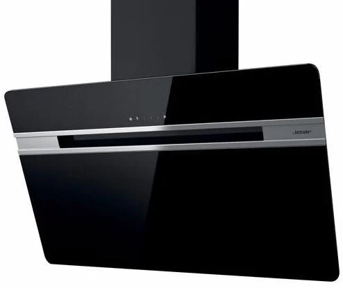 Вытяжка наклонная JET AIR VIKI BL 60 A (1200 м³/ч / 260 Вт / LED Освещение 2 x 2.5 Вт / ширина - 59.8 см / Чёрное стекло)-0