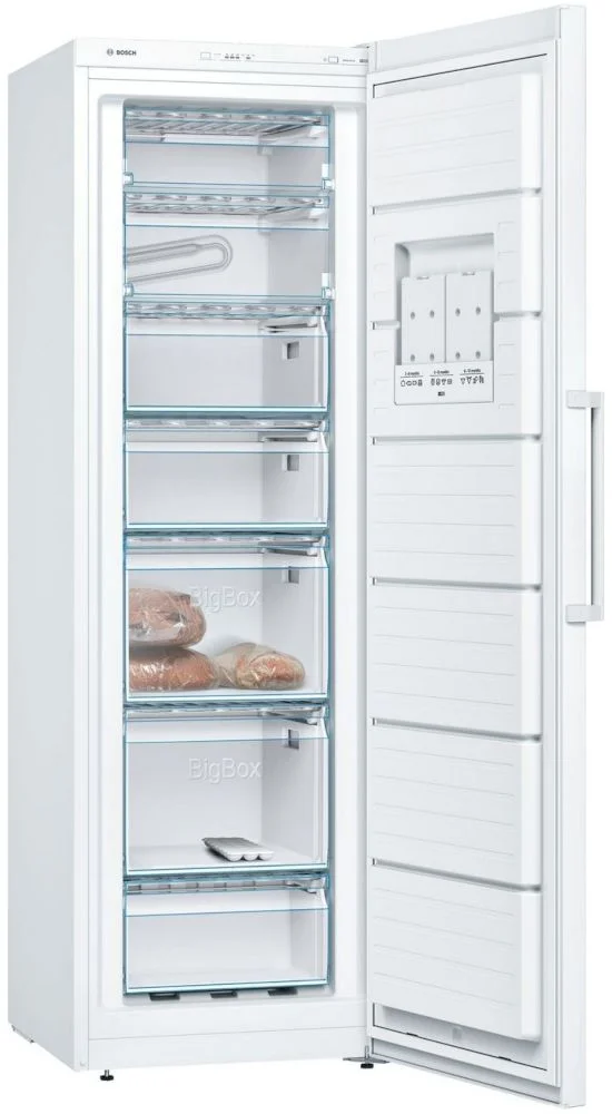 Морозильная камера Bosch GSV36VWEV (Serie 4 / Объем - 249 л / Высота - 186 см / E / Белый / статическая система)-0