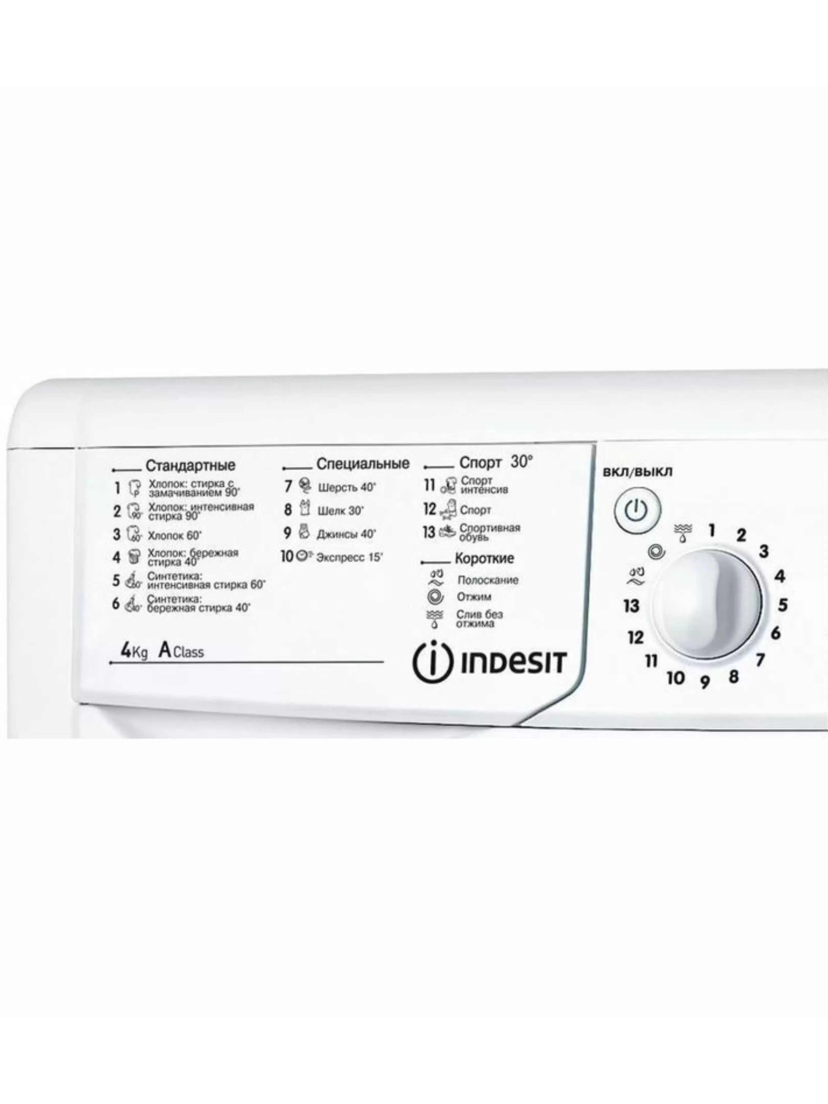 Стиральная машина Indesit IWUB 4085 (CIS) (32,3 см / 4кг / 800об / Eco Time / A)-2