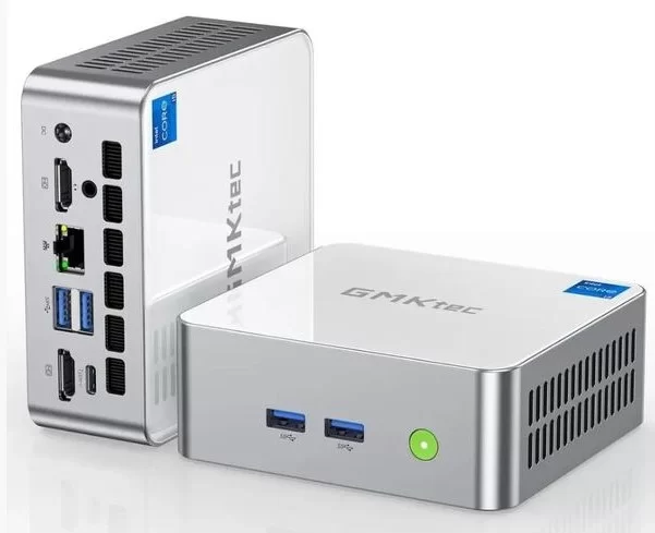 Мини компьютер GMKtec M3 i5-12450H(16GB DDR4 + 512GB SSD, WIN 11 Pro, EUPower Supply, Silver)-0