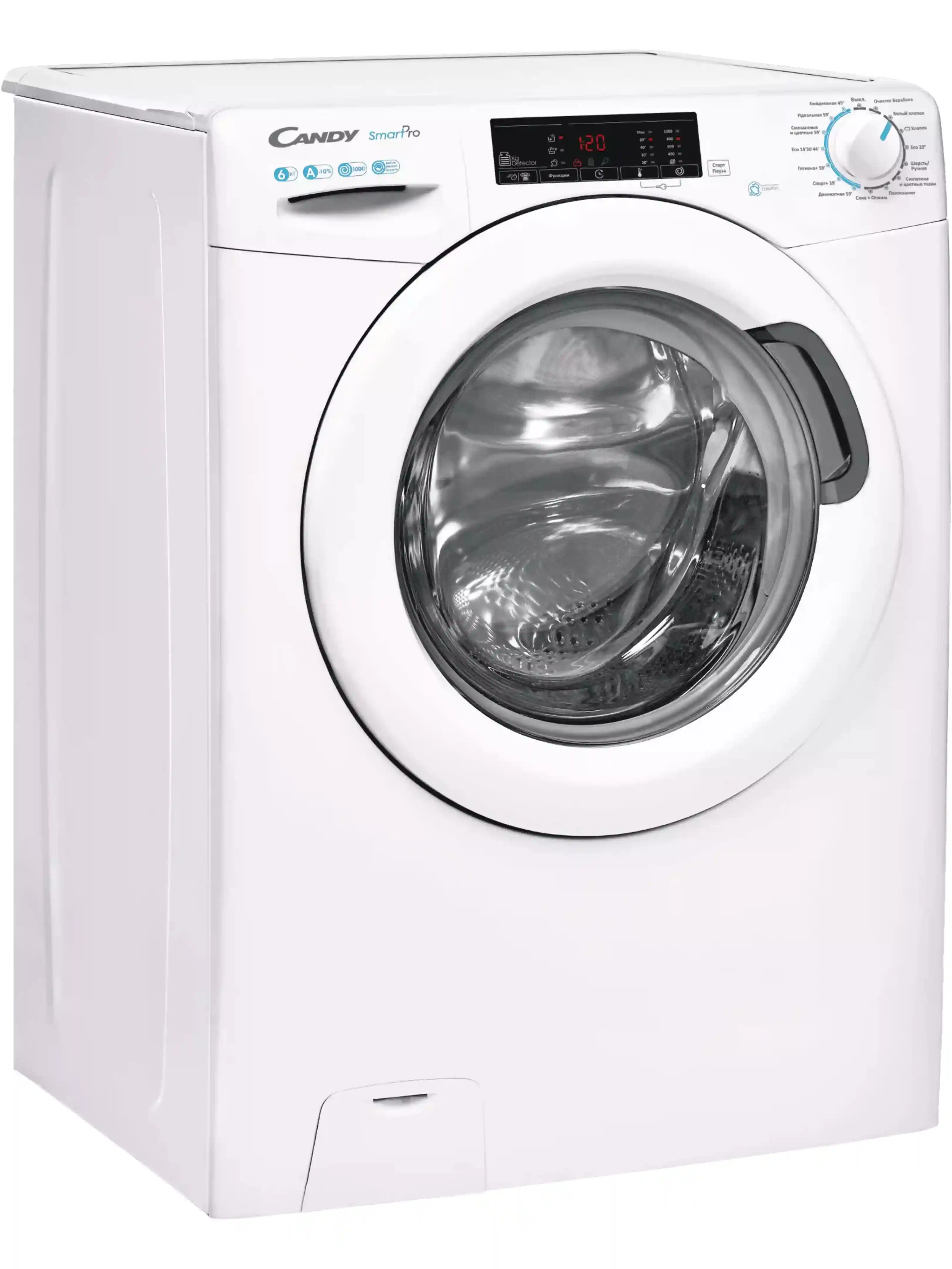 Стиральная машина Candy Smart Pro CSO34 106T1/2-07 (34-40.2см / 6кг / 1000об / Пар / A)-1