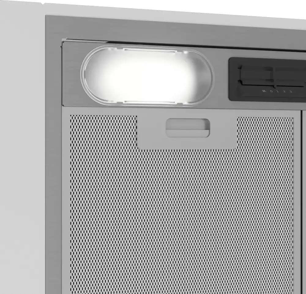 Вытяжка полновстраиваемая Indesit INAE 52FLS X (381 м³/ч / 191 Вт / LED освещение 2x3 Вт/ ширина - 53 см / нерж. сталь)-3