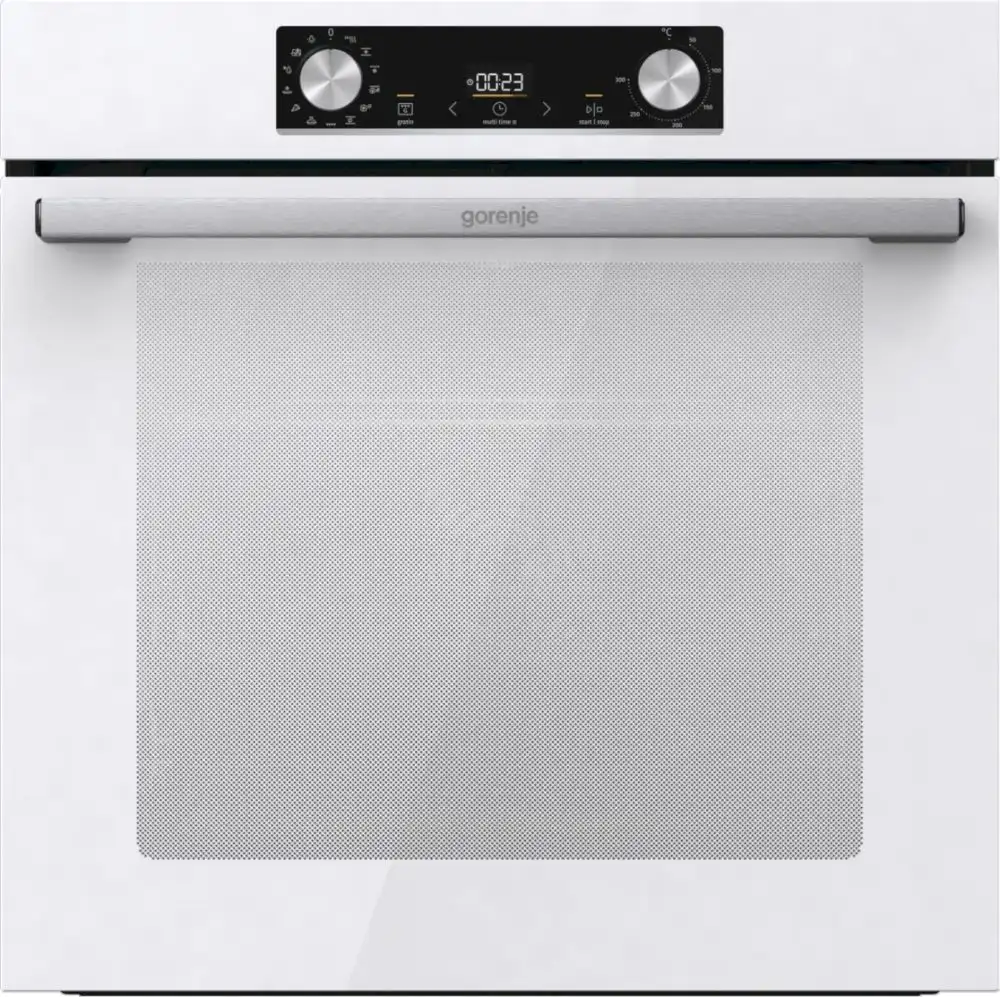 Духовой шкаф Gorenje BOS6737E06WG (Essential / Белый / SilverMatte / IconLED / AirFry / GentleBake / AquaClean / телескоп)-0