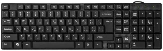 Клавиатура проводная Defender Accent SB-720, USB, черный-0