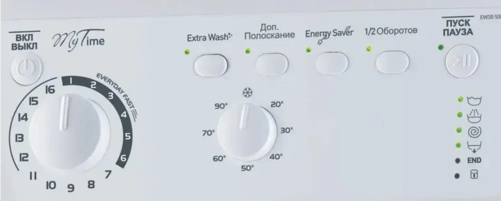 Стиральная машина Indesit EWSB 5085 CIS (42 см / 5кг / 800об / Extra Wash / A)-3