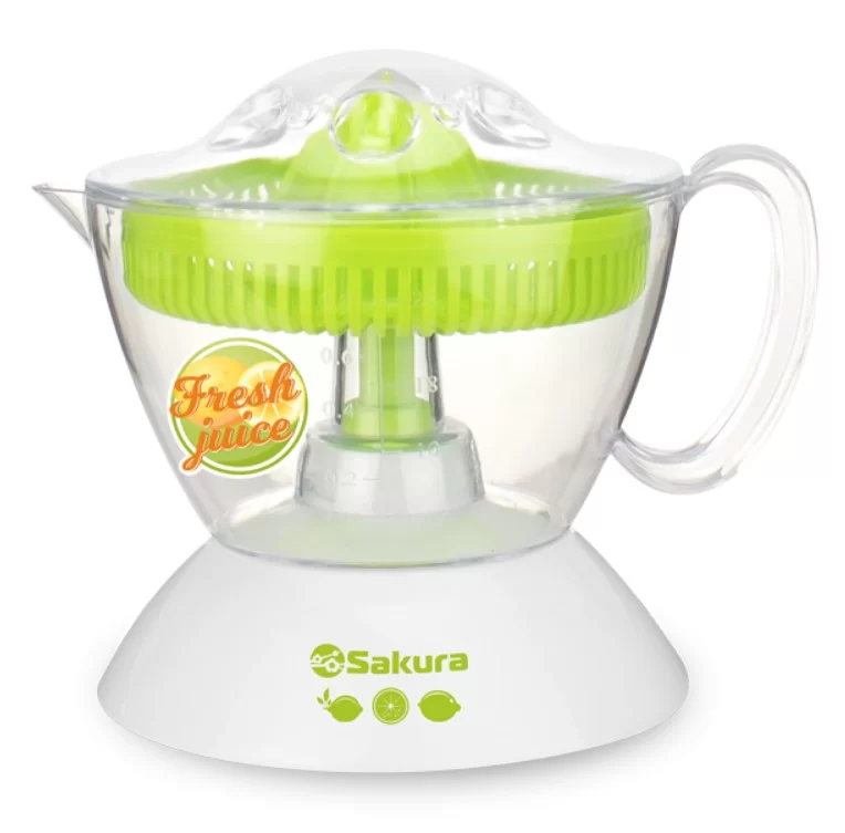 Соковыжималка Sakura SA-6509GR (40 Вт/ для цитрусовых/ скоростей - 1/ 800 мл/ корпус - пластик)-0