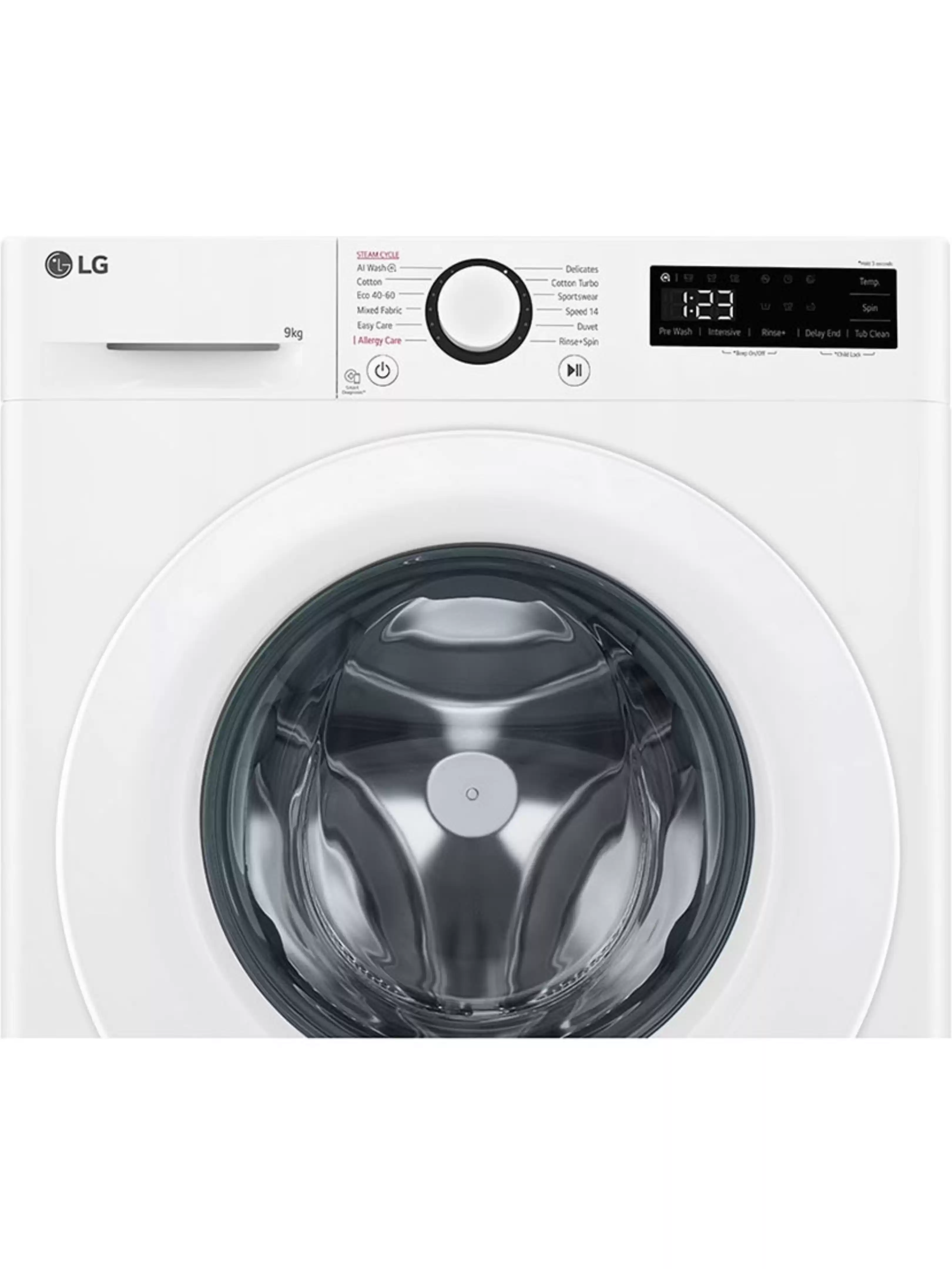 Стиральная машина LG F2WR509SWW (47,5 см / 9 кг / 1200 об / пар / AI DD™ / Steam™ / Smart Diagnosis / А+++)-5