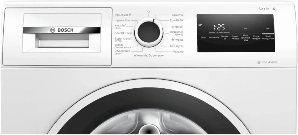 Стиральная машина Bosch WAN2823GPL (Serie4 / 59-63,3см / 8 кг / 1400об / пар / SpeedPerfect / ActiveWater Plus / Iron Assist / EcoSilence Drive /A+++)-3