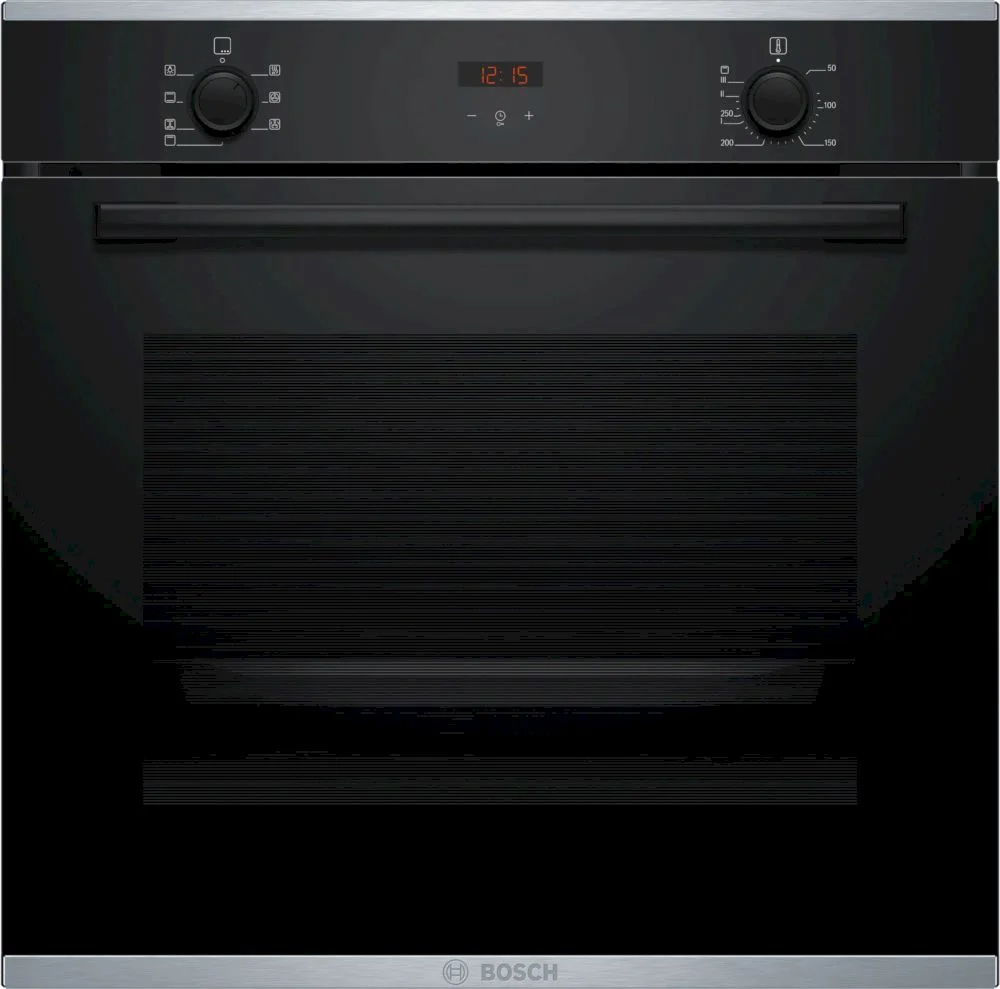Духовой шкаф Bosch HBS233BB0 (Serie4 / 71 л / до 275 °C / Чёрное стекло / Гриль / EcoClean Direct задняя стенка / A)-0