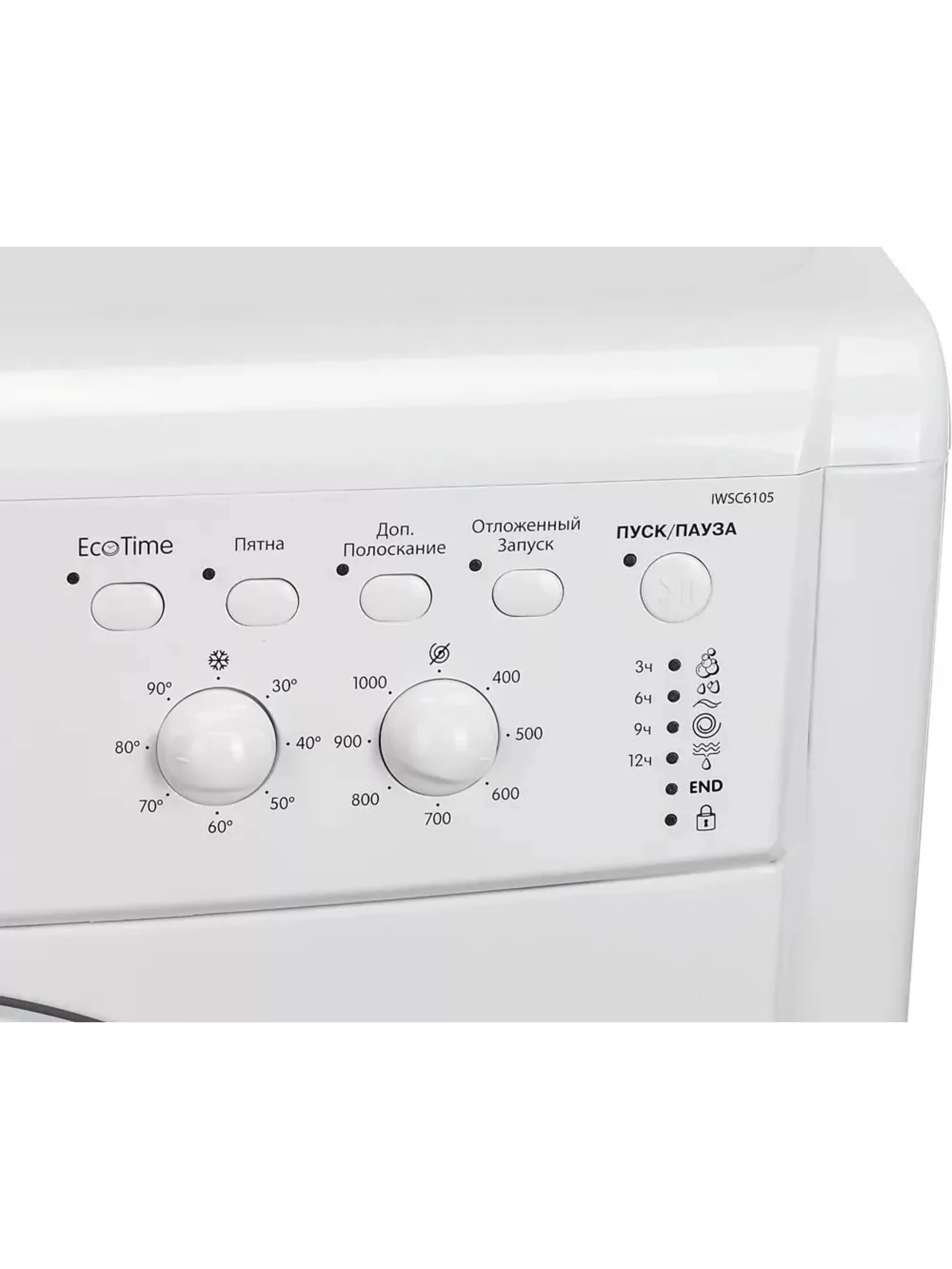 Стиральная машина Indesit IWSC 6105 (CIS) (42 см / 6кг / 1000об / Eco Time / A)-3