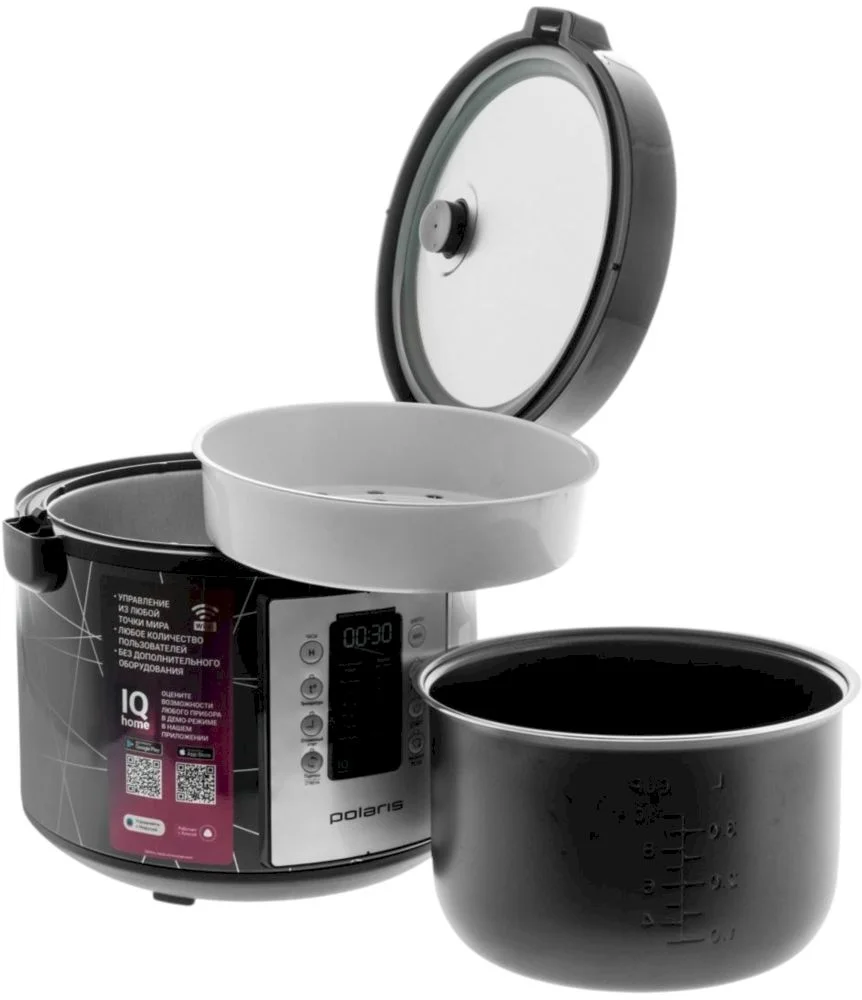Мультиварка Polaris PMC 5020 Wi-Fi IQ Home (5 л / 750 Вт / 45 программ / поддержание тепла, отложенный старт / управление со смартфона)-2