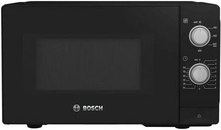 Микроволновая печь BOSCH FFL020MB2 (20 л, 800 Вт, переключатели поворотный механизм, черный)-0
