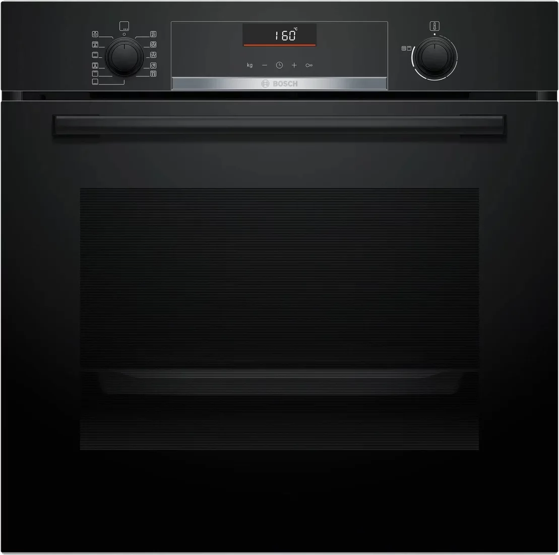 Духовой шкаф Bosch HBG536EB4 (Serie6 / 71 л / до 275 °C / чёрное стекло / Гриль / Телескоп. напр. (x1) / EcoClean Direct задняя стенка / SoftClose /A)-0