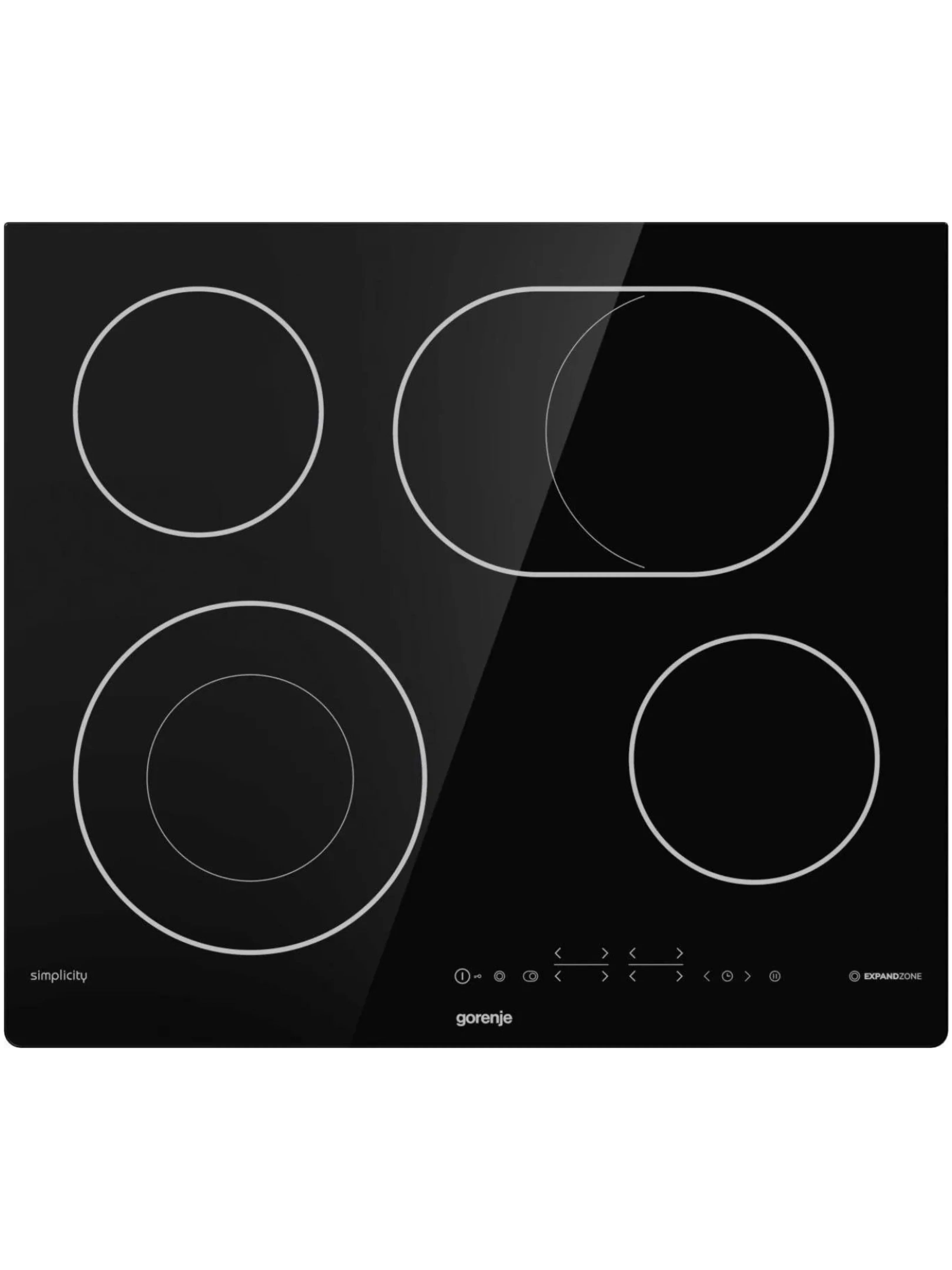 Поверхность электрическая Gorenje ECT643SYB (Simplicity 2.1 / черный / стеклокерамика / Staywarm)-1