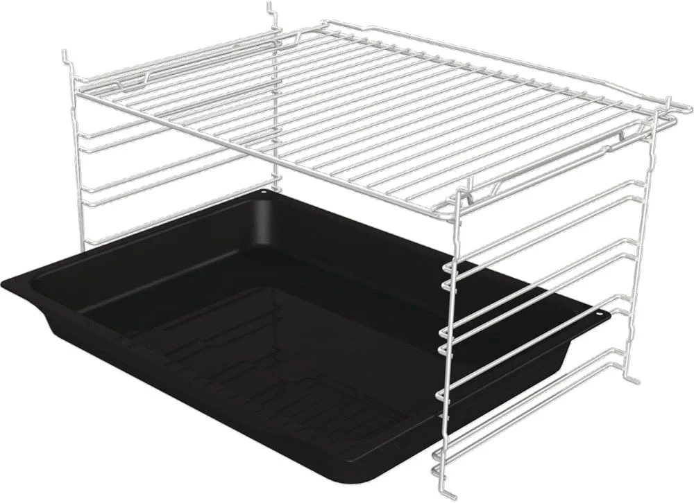 Духовой шкаф Gorenje BO6725E02BG (Essential / 77 л / до 300 °C / Чёрный, стекло / AquaClean / PerfectGrill / съемные направляющие / А)-4