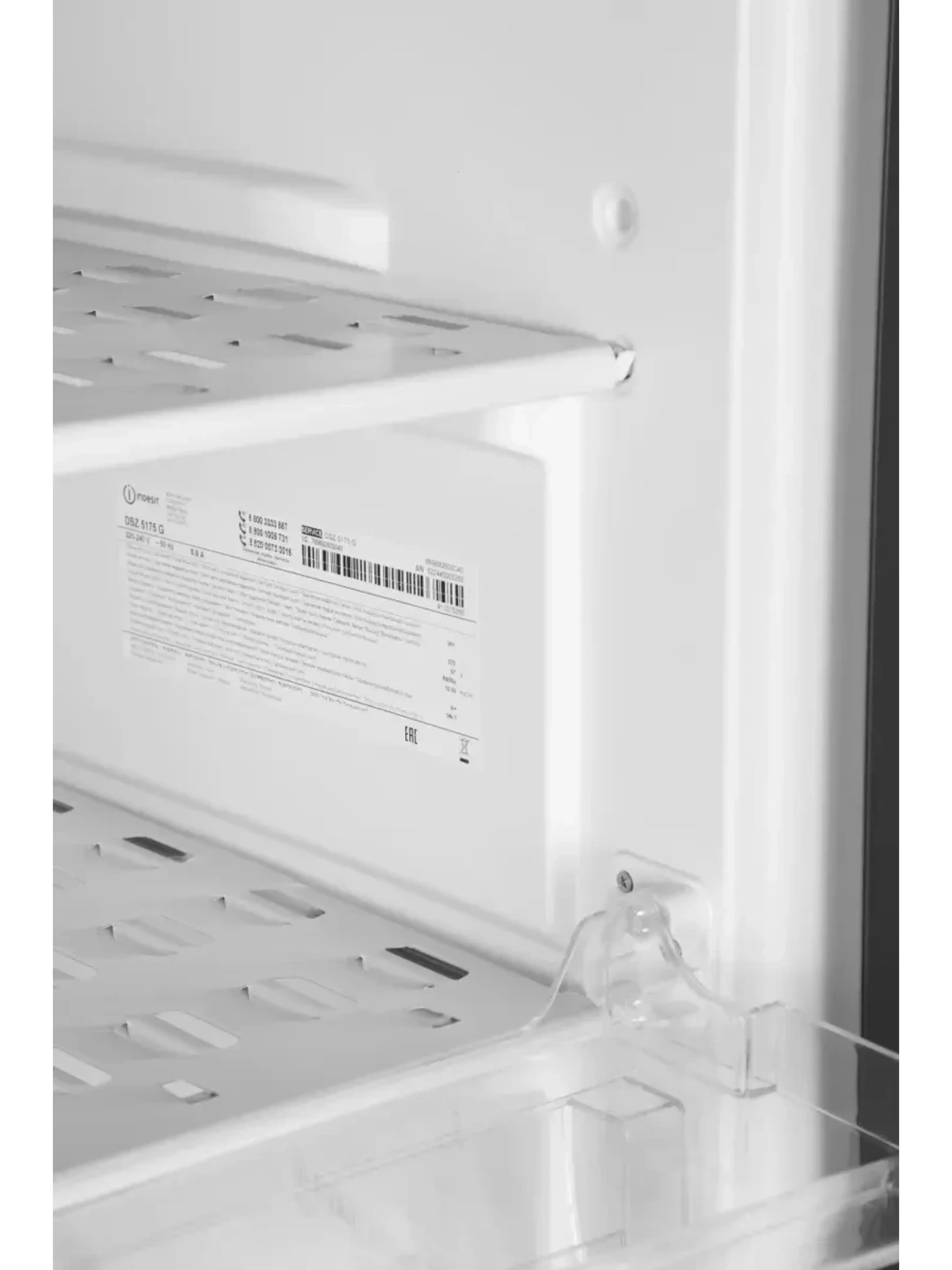 Морозильная камера Indesit DSZ 5175 G (Объем - 261 л / Высота - 175 см / А / Серый / статическая система)-6