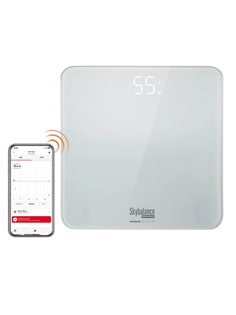 Весы электронные напольные Redmond RS-773S (180 кг / диагностика)-1