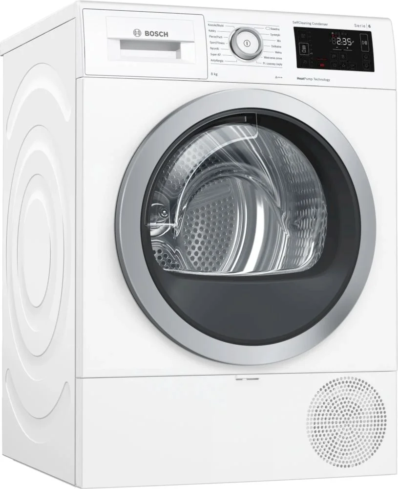 Сушильная машина с тепловым насосом Bosch WTW876S0PL (Serie6 / 61,3см / 8кг / SelfCleaning Condenser / AutoDry / AntiVibration Design)-0