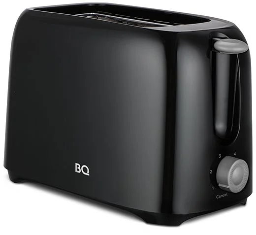 Тостер BQ T1007 (700 Вт/ тостов - 2/ поддон для крошек/ черный)-0