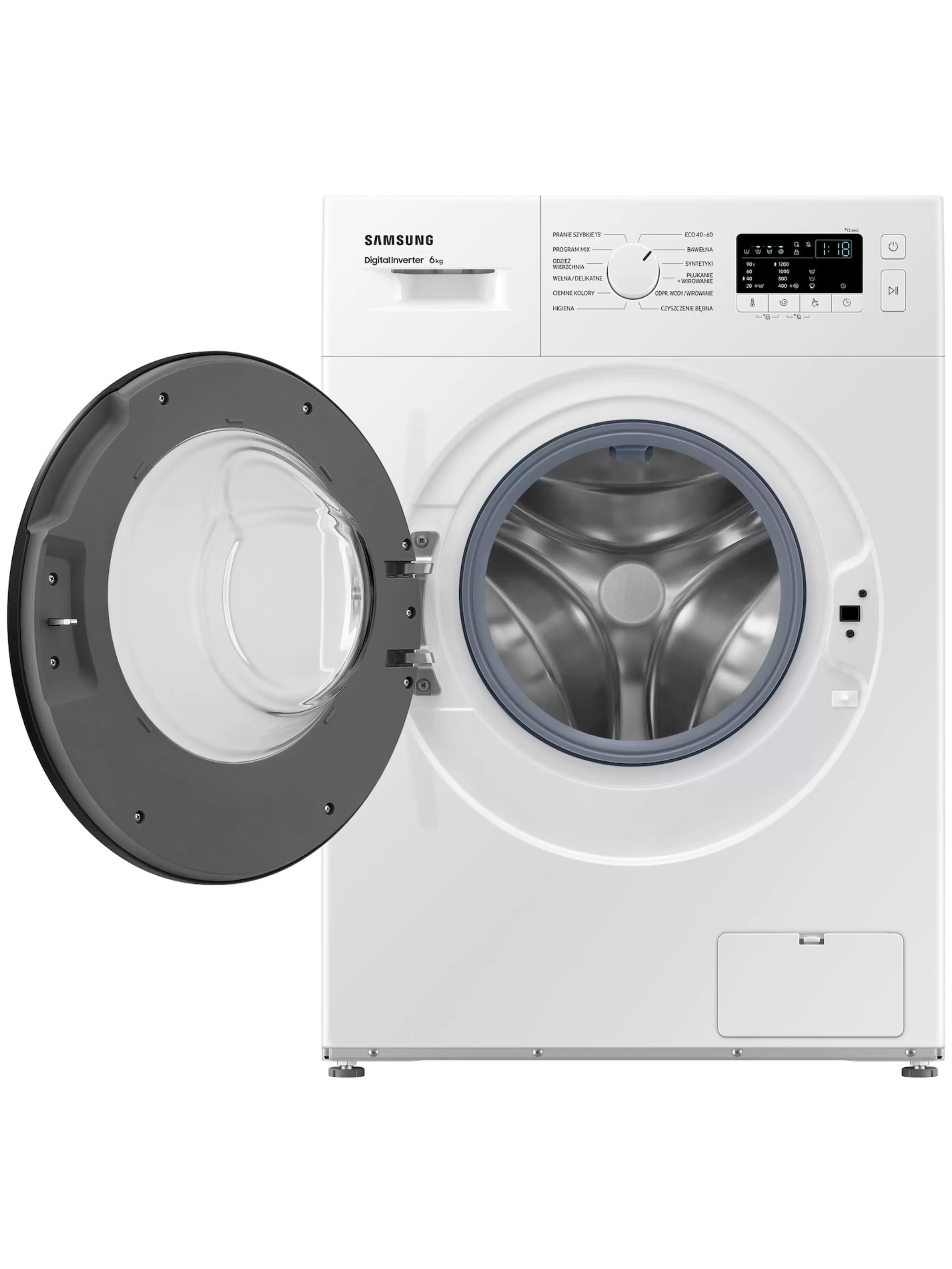 Стиральная машина Samsung WW60A3120BE (40см / 6кг / 1200об / пар / Drum Clean / мотор - Digital Inverter)-3