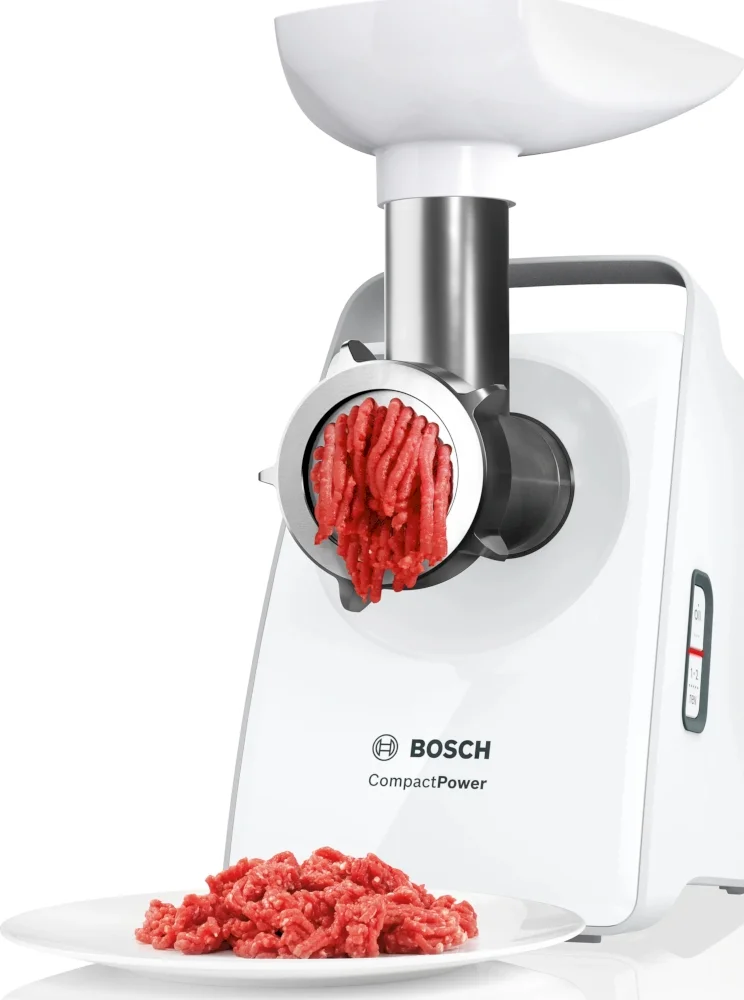 Мясорубка Bosch MFW3X14W (2000 Вт/ 2,5 кг/мин/ реверс/ белый)-1