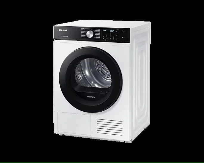 Сушильная машина с тепловым насосом Samsung DV90BBA245AELE (DV5000B / 60 см / 9кг / Hygiene Care / Wrinkle Prevent / AI Control / A+++)-0