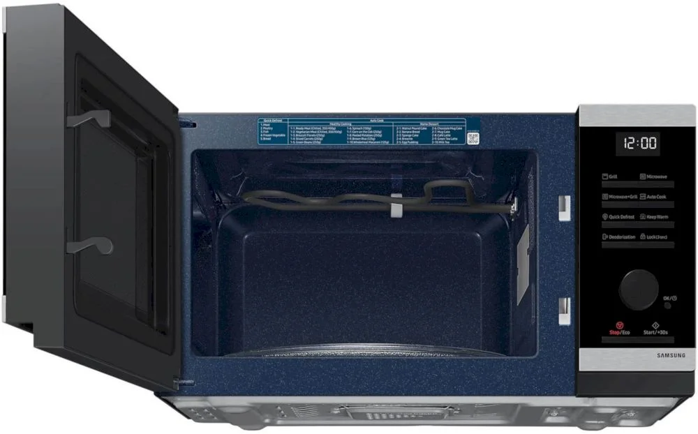 Микроволновая печь Samsung MG23DG4524ATE2 (23 л, 800 Вт, переключатели поворотный механизм, кнопки, гриль 1150 Вт, дисплей, черный/нерж. сталь)-5