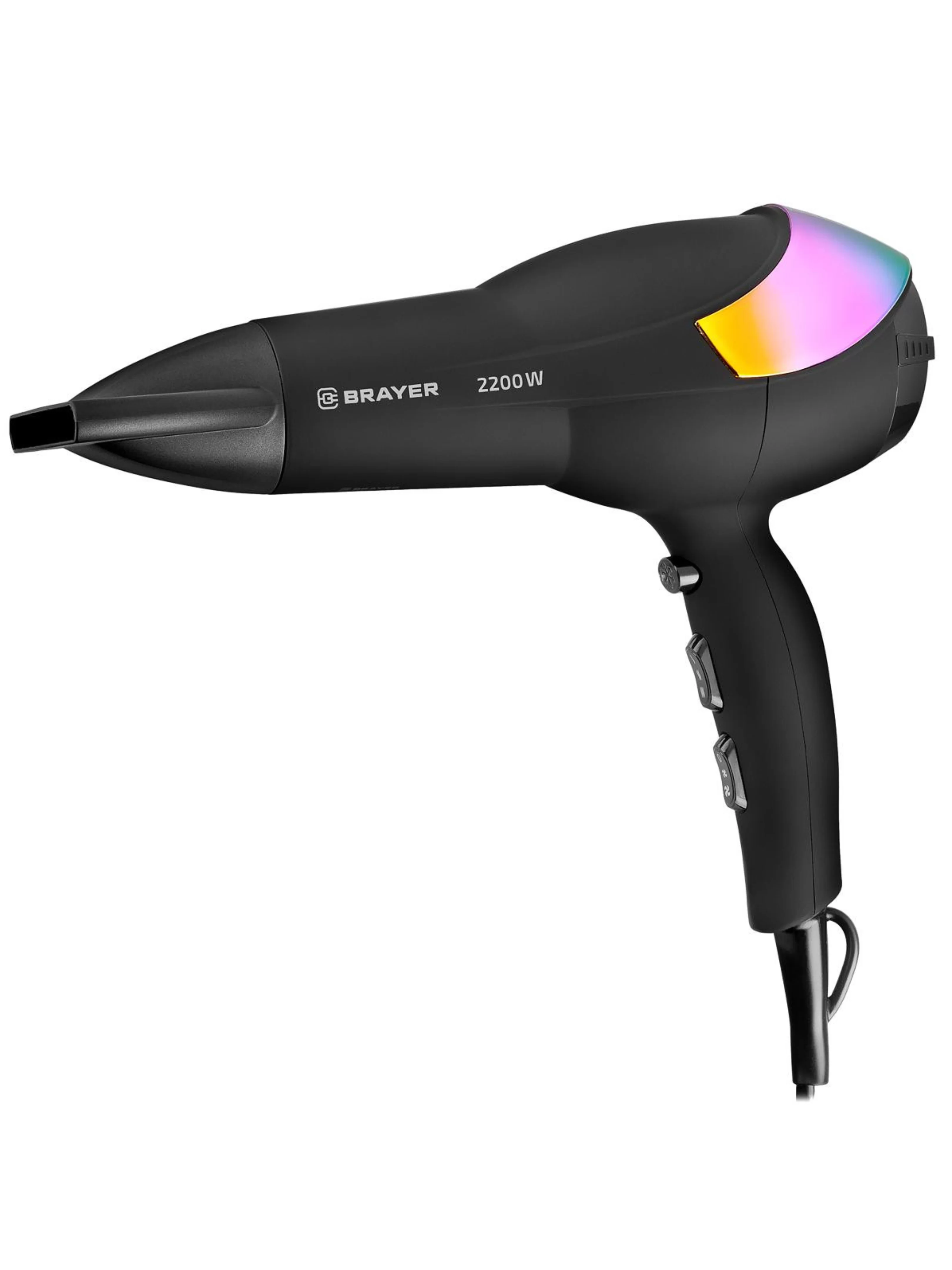 Фен Brayer BR3003 (полноразмерный / 2200 Вт / 3 режима / холодный воздух / шнур - 1.8 м)-0