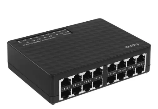 Коммутатор Cudy FS1016D (L2) 16x100Мбит/с неуправляемый, UK вилка-0