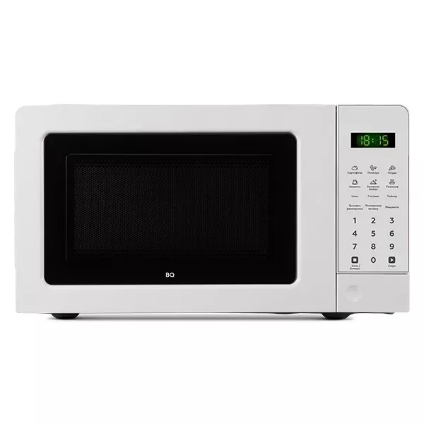 Микроволновая печь BQ MWO 20004ST/W (20 л, 700 Вт, переключатели кнопки, белый)-0