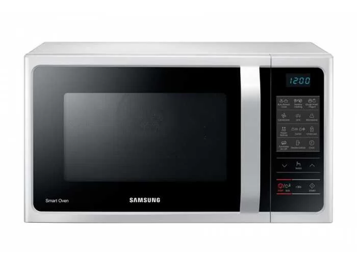 Микроволновая печь Samsung MC28H5013AW (28 л, 900 Вт, переключатели сенсор, гриль, конвекция, дисплей, белый)-0