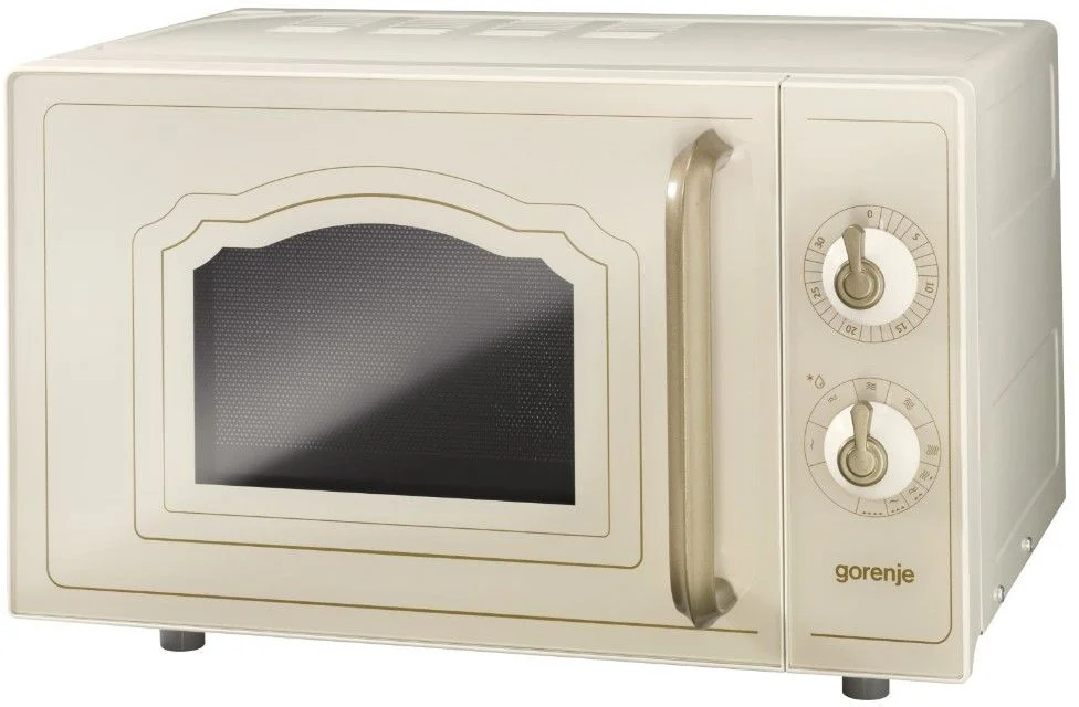 Микроволновая печь Gorenje MO4250CLI (Classico / 20 л, 700 Вт, переключатели поворотный механизм, гриль, бежевый)-0